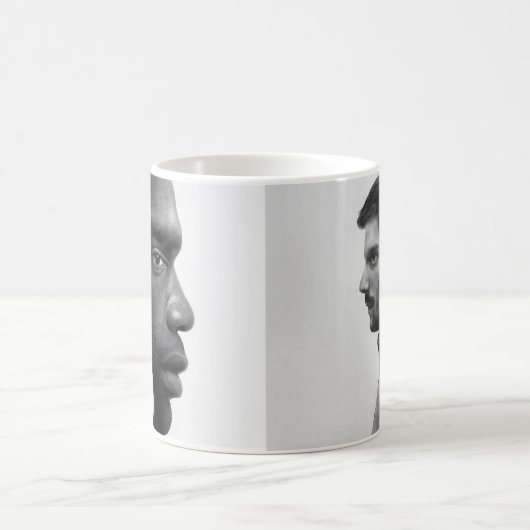 Pokal mit zweiseitigen Männern Kaffeetasse (Mittel)