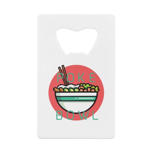 Poke Bowl Geldbeutel Flaschenöffner (Vorderseite)