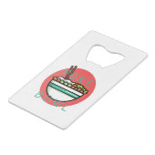 Poke Bowl Geldbeutel Flaschenöffner (Vorderseite Schrägansicht)