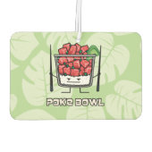 Poke Bowl Hawaii Roher Fischsalat Stäbchen aku Autolufterfrischer (Rückseite)