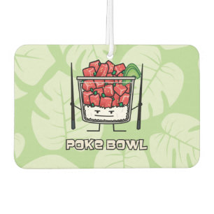 Poke Bowl Hawaii Roher Fischsalat Stäbchen aku Autolufterfrischer
