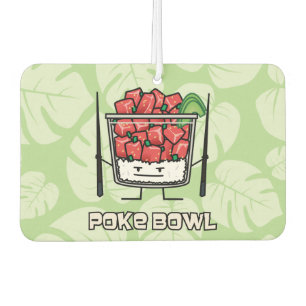 Poke Bowl Hawaii Roher Fischsalat Stäbchen aku Autolufterfrischer