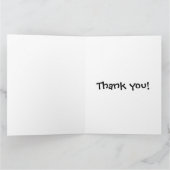 Poke Bowl Hawaii Roher Fischsalat Stäbchen aku Dankeskarte (Innenseite)