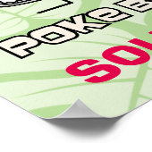 Poke Bowl Hawaii Roher Fischsalat Stäbchen aku Poster (Ecke)