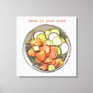 POKE BOWL LEINWANDDRUCK