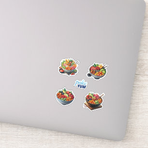Poke Bowls Aufkleber
