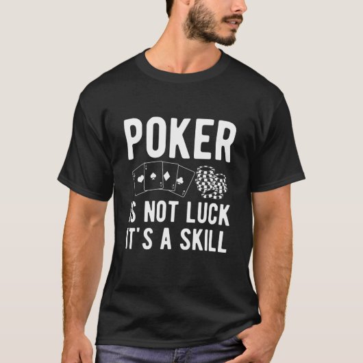 Poke ist nicht glücklich - Poker Player T-Shirt (Vorderseite)