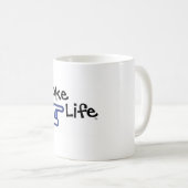 Poke-Leben-Kaffee-Tasse Kaffeetasse (VorderseiteRechts)