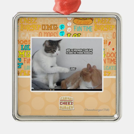 Poke. Ornament Aus Metall (Vorne)