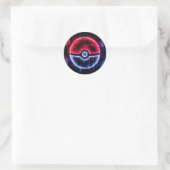 Pokéball-Kunst Runder Aufkleber (Tasche)