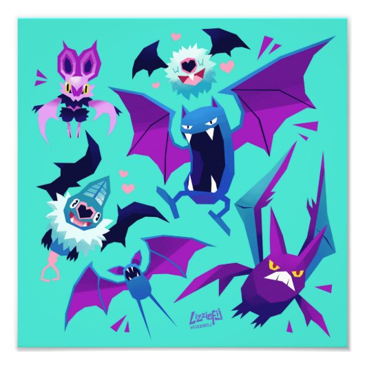 Pokebats art print fotodruck (Vorne)