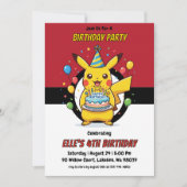 Pokémon Birthday Invitations Einladung (Vorderseite)