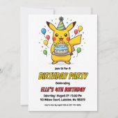 Pokémon Birthday Invitations Einladung (Vorderseite)