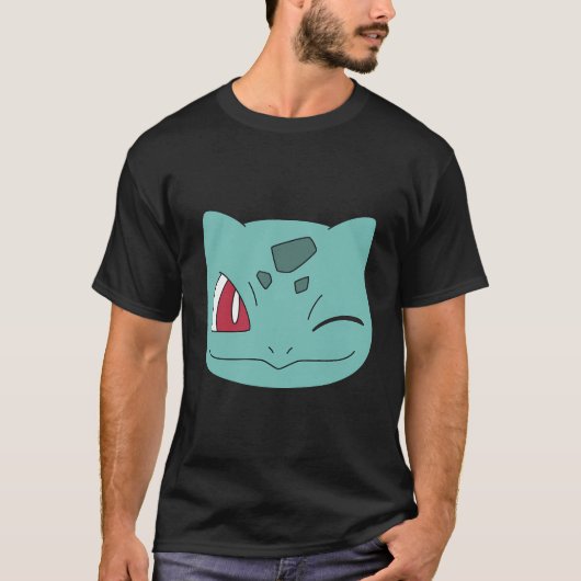 Pokémon Bulbasaur Big Face Wink T-Shirt (Vorderseite)