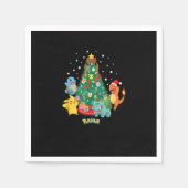 Pokémon Christmas - Pokémon Weihnachtsbaum Serviette (Vorderseite)