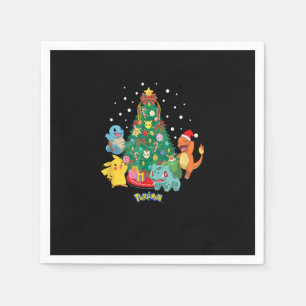 Pokémon Christmas - Pokémon Weihnachtsbaum Serviette