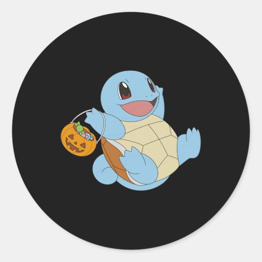 Pokémon Halloween-Picknick mit seinem Trick oder s Runder Aufkleber (Vorderseite)