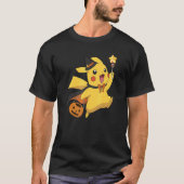 Pokémon Halloween Pikachu Trick oder Behandlung T-Shirt (Vorderseite)