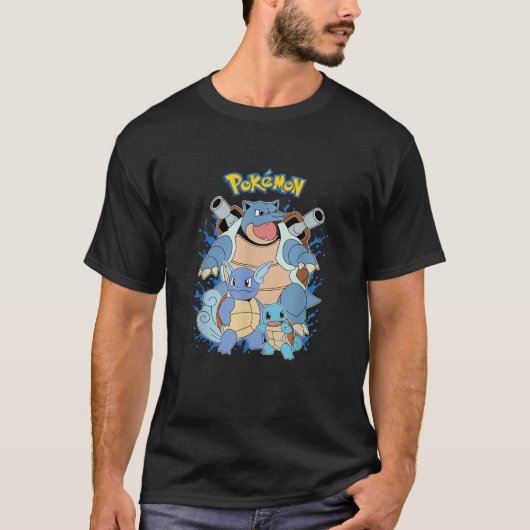 Pokémon Squirtle Evolution T-Shirt (Vorderseite)