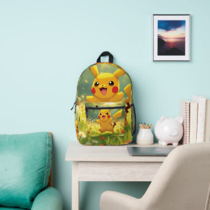Pokémon und seine Treue Freunde Bedruckter Rucksack