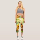 Pokémon und seine Treue Freunde Capri Leggings (Vorderseite)