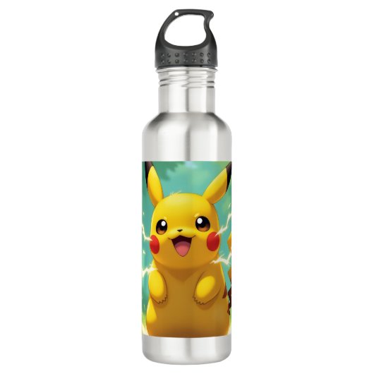 Pokémon und seine Treue Freunde Edelstahlflasche (Vorderseite)