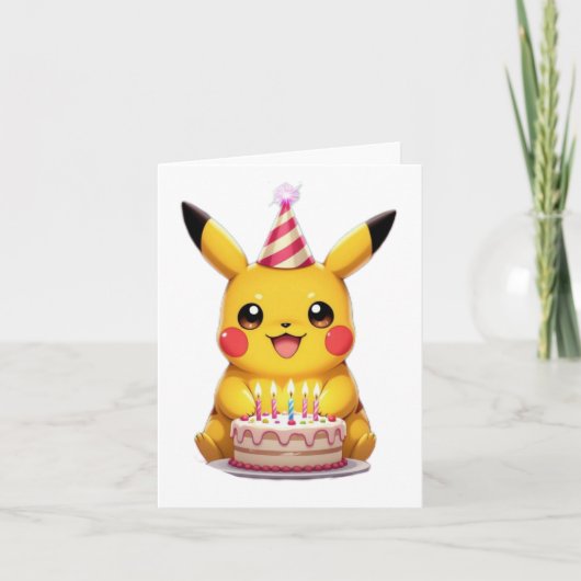 Pokémon und seine Treue Freunde Feiertagskarte (Vorderseite)