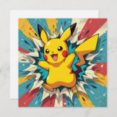 Pokémon und seine Treue Freunde Feiertagskarte (Vorne/Hinten)