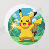 Pokémon und seine Treue Freunde Feiertagskarte (Vorne/Hinten)