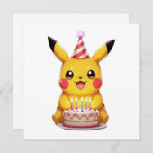 Pokémon und seine Treue Freunde Feiertagskarte (Vorne/Hinten)