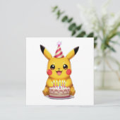 Pokémon und seine Treue Freunde Feiertagskarte (Stehend Vorderseite)