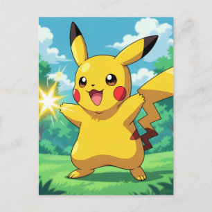 Pokémon und seine Treue Freunde Feiertagspostkarte