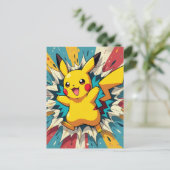 Pokémon und seine Treue Freunde Feiertagspostkarte (Stehend Vorderseite)