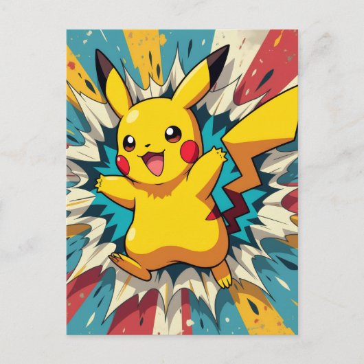 Pokémon und seine Treue Freunde Feiertagspostkarte (Vorderseite)