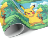 Pokémon und seine Treue Freunde Geschenkpapier (Rolleneckpunkt)