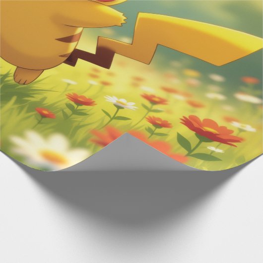 Pokémon und seine Treue Freunde Geschenkpapier (Ecke)