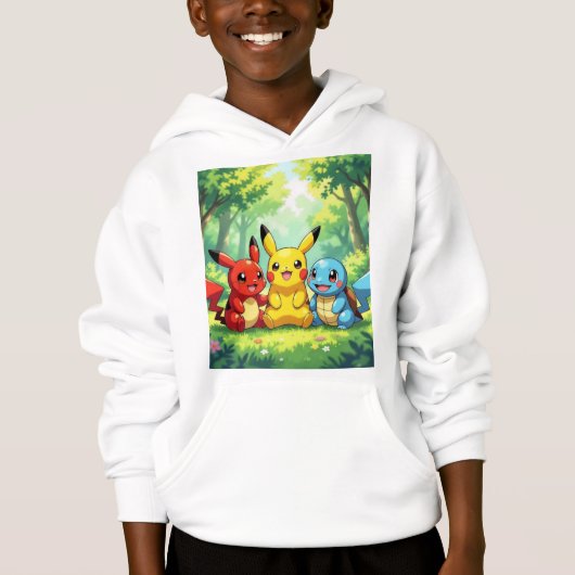 Pokémon und seine Treue Freunde Hoodie (Vorderseite)