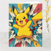 Pokémon und seine Treue Freunde Karte (Gelbe Blume)