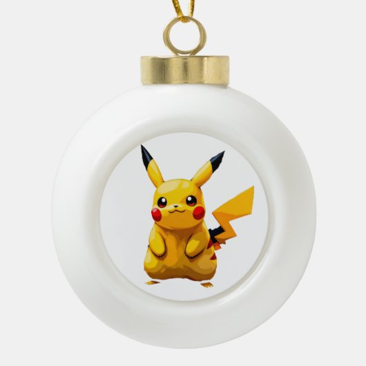 Pokémon und seine Treue Freunde Keramik Kugel-Ornament (Vorderseite)