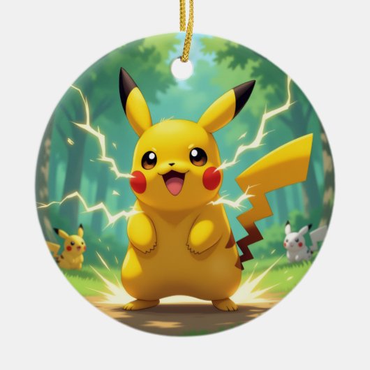 Pokémon und seine Treue Freunde Keramik Ornament (Vorne)