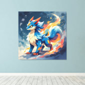 Pokémon und seine Treue Freunde Leinwanddruck (Insitu (Holzboden))