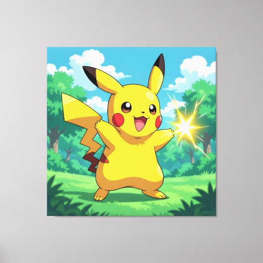 Pokémon und seine Treue Freunde Leinwanddruck (Vorderseite)