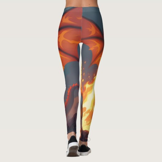 Pokémon und seine Treue Freunde Leinwanddruck Leggings (Rückseite)