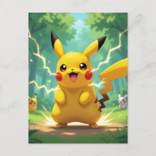 Pokémon und seine Treue Freunde Postkarte