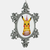 Pokémon und seine Treue Freunde Schneeflocken Zinn-Ornament (Links)
