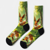 Pokémon und seine Treue Freunde Socken (Linkes Detail)