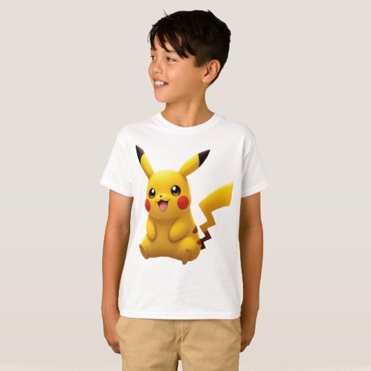 Pokémon und seine Treue Freunde T-Shirt (Vorne ganz)
