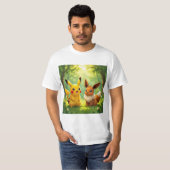 Pokémon und seine Treue Freunde T-Shirt (Vorne ganz)