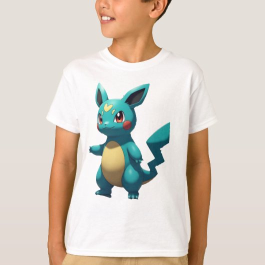 Pokémon und seine Treue Freunde T-Shirt (Vorderseite)