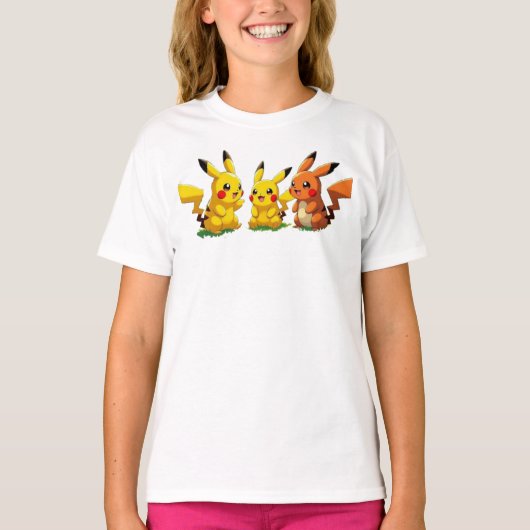 Pokémon und seine Treue Freunde T-Shirt Hoodie (Vorderseite)